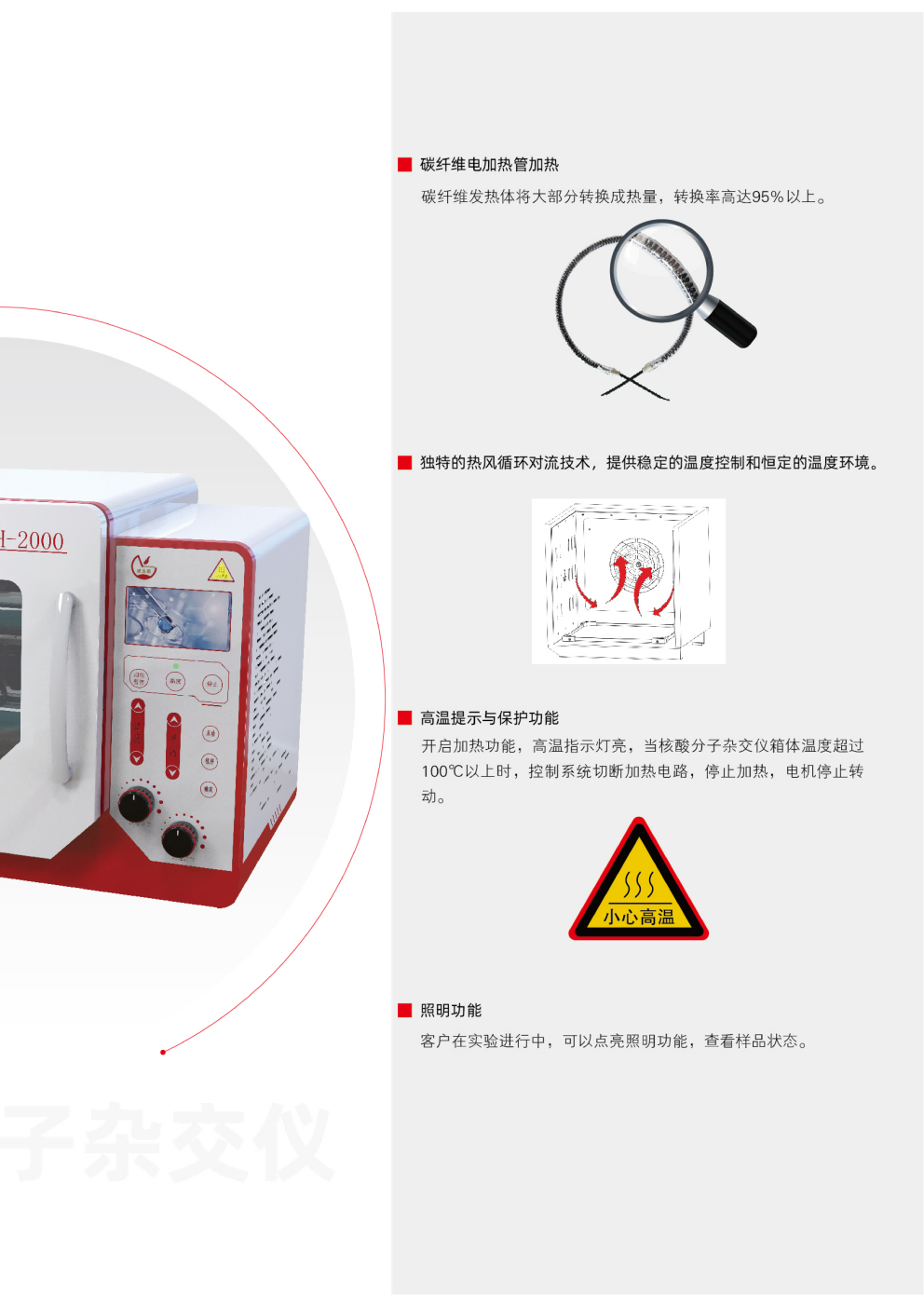 威尼德Vleader VH系列分子杂交仪内部结构与旋转装置展示